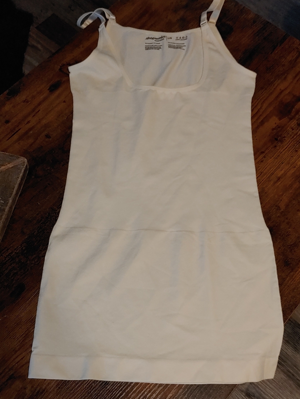 NEW Shapermint Large Beige Wear Your Own Bra Dress Shaper